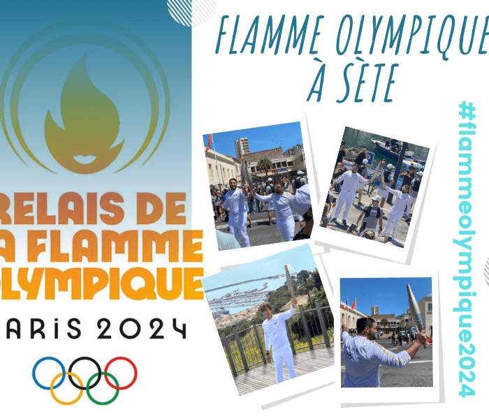 La flamme olympique surplombe le port de Sète !