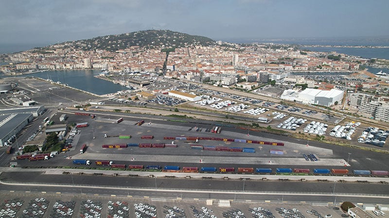 plateforme ferroviaire port de sète